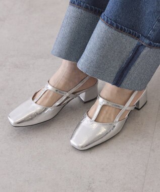 AMERICAN HOLIC Tストラップスクエアパンプス