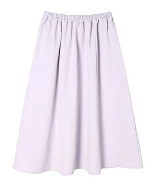 Green Parks 〈選べるきれシル〉フレアロング丈スカート Lavender