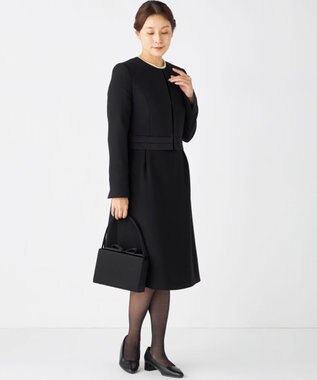 組曲 NOIR インナーマグネット リボンバッグ ブラック系