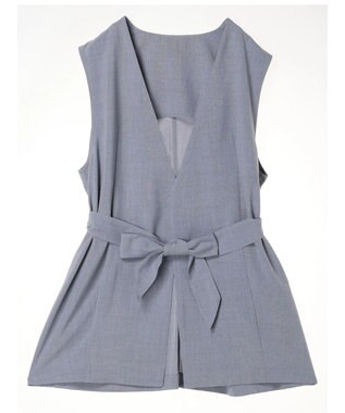 earth music&ecology リネンライクジレ Grayish Blue