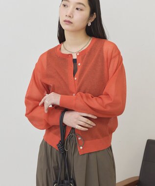 AMERICAN HOLIC シアーリブニットカーディガン