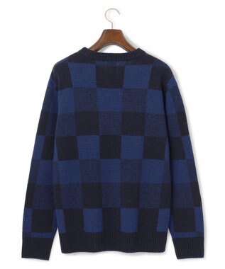 J.PRESS MEN 【Cash Lamb’s Wool】クレイジーパターンニット / クルー ネイビー系7