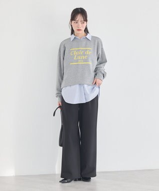 earth music&ecology 【予約】【2WAY】ラップスカート付きパンツ ブラック