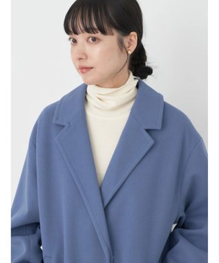 earth music&ecology チェスターコート（無地） Blue