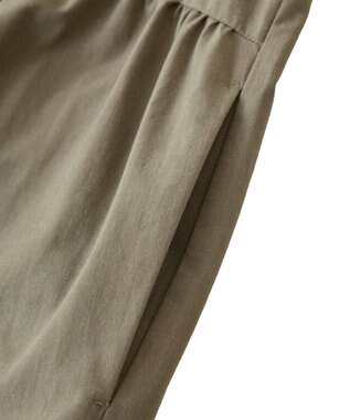 Green Parks ■ＥＳＣＡＲ　刺繍スリーブギャザーワンピース Khaki