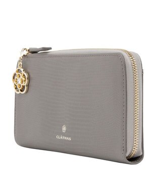 CLATHAS ペーシュ Lファス長財布 ダークグレー
