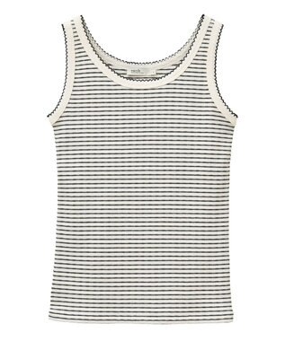 earth music&ecology ピコトリミングタンクトップ Border