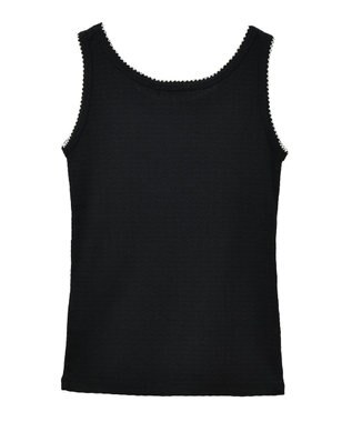 earth music&ecology ピコトリミングタンクトップ Black