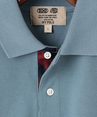 J.PRESS MEN 気品と愛嬌のバランスが抜群！【J.PRESS人気NO1ポロシャツ】 バックブルカノコレジメン ポロシャツ サックスブルー系