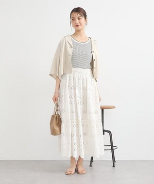 earth music&ecology ピコトリミングタンクトップ Border