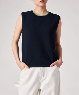 Paul Smith コントラストトリム ノースリーブニット