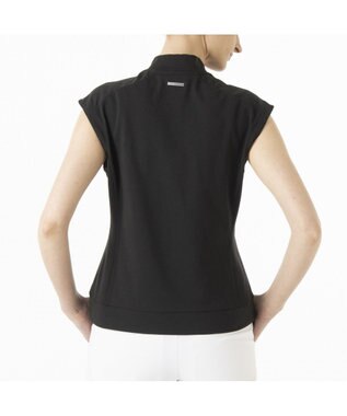 ZERO HALLIBURTON 【吸水速乾・UVケア】 フレンチスリーブモックネックTシャツ ZHG-W5S6b 82981 ブラック