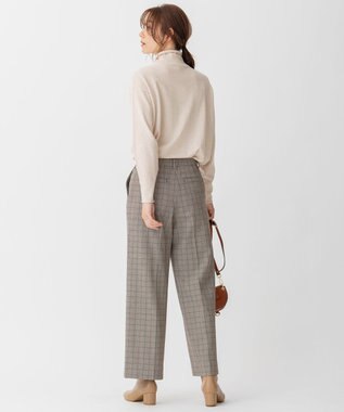 自由区 【洗える】ソフトウールハイゲージ ハイネックニット ベージュ系