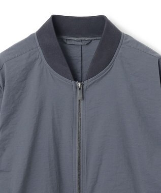 JOSEPH HOMME スーパーストレッチウェザー　ジップアップブルゾン ライトグレー系