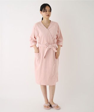 UCHINO エアリータッチ ラグランレディスローブ ピンク2