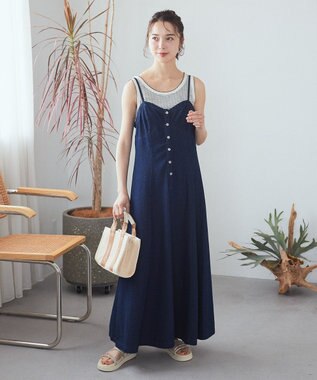 earth music&ecology ピコトリミングタンクトップ Border