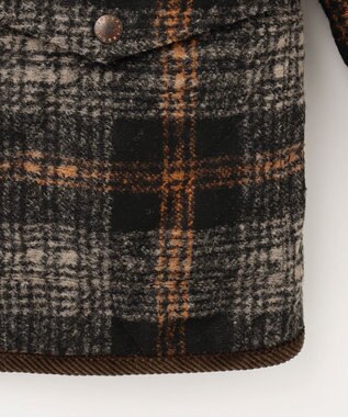 JOSEPH ABBOUD MOUNTAIN 【UNISEX】軽量/中綿 ダブルフェイスブルゾン 黄土色系4