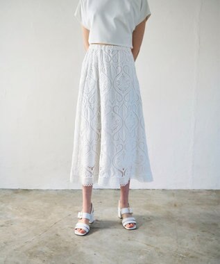 GRACE CONTINENTAL エンブロイダリーロングスカート