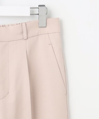 Feroux 【洗える】パールポイントテーパード パンツ ベージュ系