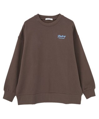 AMERICAN HOLIC サガラ刺繍裏毛プルオーバー Brown