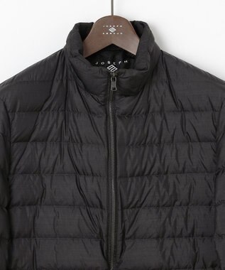 JOSEPH ABBOUD 【キングサイズ・軽量/サスティナブル素材/ECO撥水/インナーダウンにも】ナイロンスラブタフタダウンブルゾン ブラック系