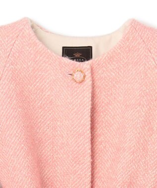 TOCCA 【消臭】SNOWBERRY POCKET TWEED ポンチョ ピンク系5