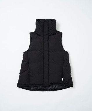 日本製/高品質ダウン】STAND COLLAR DOWN VEST グリーンダウン