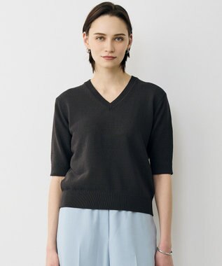 ICB ブライトコイル Vネックニット