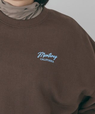 AMERICAN HOLIC サガラ刺繍裏毛プルオーバー Brown