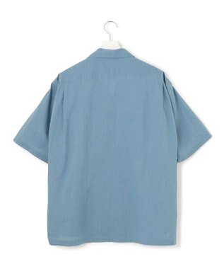 J.PRESS YORK STREET 【UNISEX】コットンボイル オープンカラーシャツ ダルブルー系