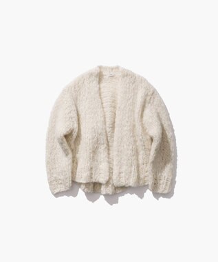 ATON HAND KNIT | カーディガン WHITE