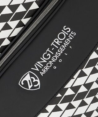 23区GOLF 【UNISEX】フラッグ総柄キャディバッグ　他と被らないデザイン ブラック系5