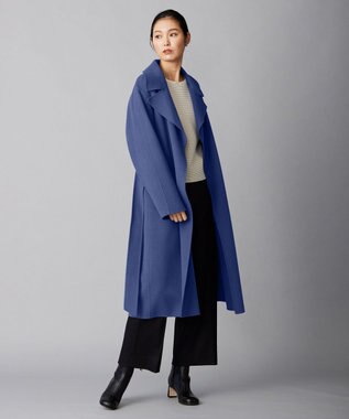 ICB ウールリバー ロングトレンチコート ハンブルー系