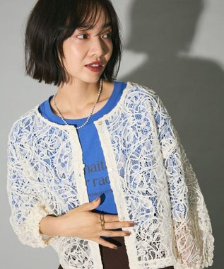 Green Parks ２ＷＡＹ　コードレースブラウス Ivory