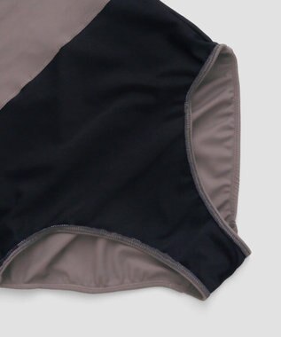 San-ai Resort（三愛水着楽園） パフスリーブトップス付き3点セット水着　9M　【San-ai Resort（サンアイリゾート）】 ブルー×グレー