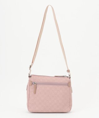 LA BAGAGERIE モノグラム　スクエアナイロンショルダー　SSサイズ ピンク