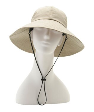 MOONBAT 【遮光100％/UVカット100％】フワクール (Fuwacool)  日差しを完全遮断バッククロスハット　遮光100　UV100 ベージュ