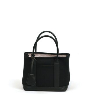 UNBILLION cachecache ショルダー付きパーテーションキャンバストート ブラックブラック