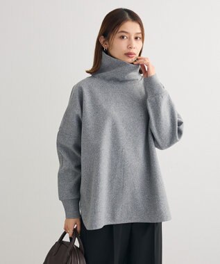 Green Parks 圧縮ポンチゆるタートルプルオーバー Gray