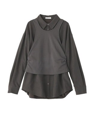 CRAFT STANDARD BOUTIQUE 2点セット/レイヤードタンクトップシャツ Charcoal Gray