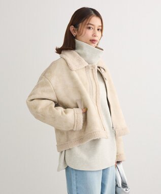 Green Parks 圧縮ポンチゆるタートルプルオーバー Ivory