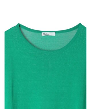 CRAFT STANDARD BOUTIQUE UVカット/接触冷感/洗える/ 半袖ニットプルオーバー Green