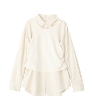 CRAFT STANDARD BOUTIQUE 2点セット/レイヤードタンクトップシャツ Ivory