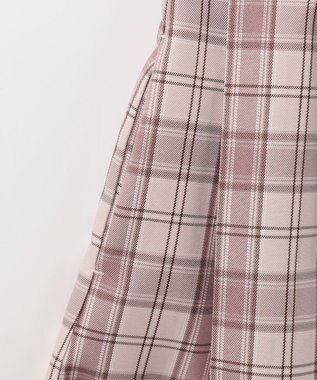 ANY KIDS 【2点セット】セーラージャケット+チェックワンピース ピンクベージュ