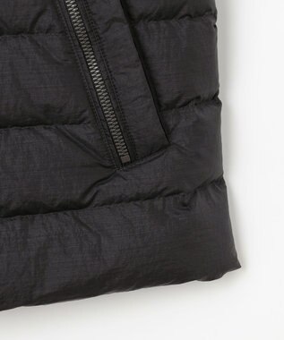 JOSEPH ABBOUD 【キングサイズ・軽量/サスティナブル素材/ECO撥水/インナーダウンにも】ナイロンスラブタフタダウンブルゾン ブラック系