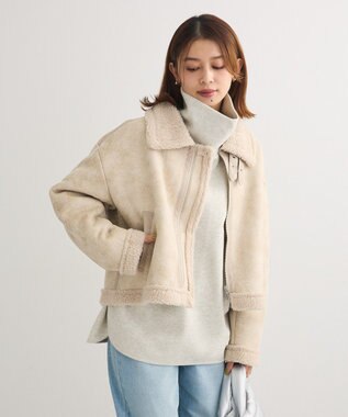 Green Parks 圧縮ポンチゆるタートルプルオーバー Ivory