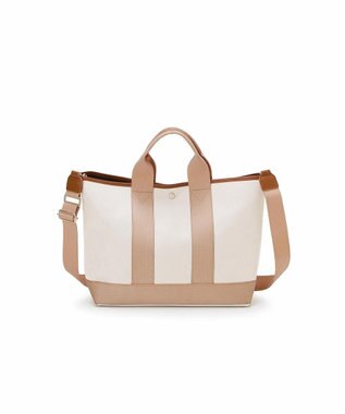 TOPKAPI 【Breath TOPKAPI】SCOTCH GRAIN スコッチグレイン ショルダー付き A4 トート バッグ ペールベージュ