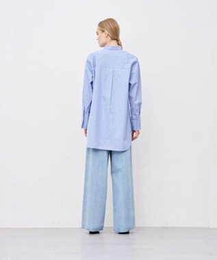 uncrave THOMAS MASON ドレスシャツ ブルーストライプ