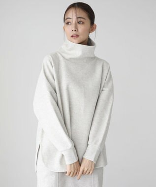 Green Parks 圧縮ポンチゆるタートルプルオーバー Ivory