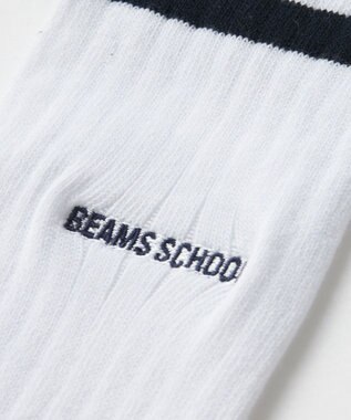 BEAMS SCHOOL 28cm丈スクールソックス ホワイト